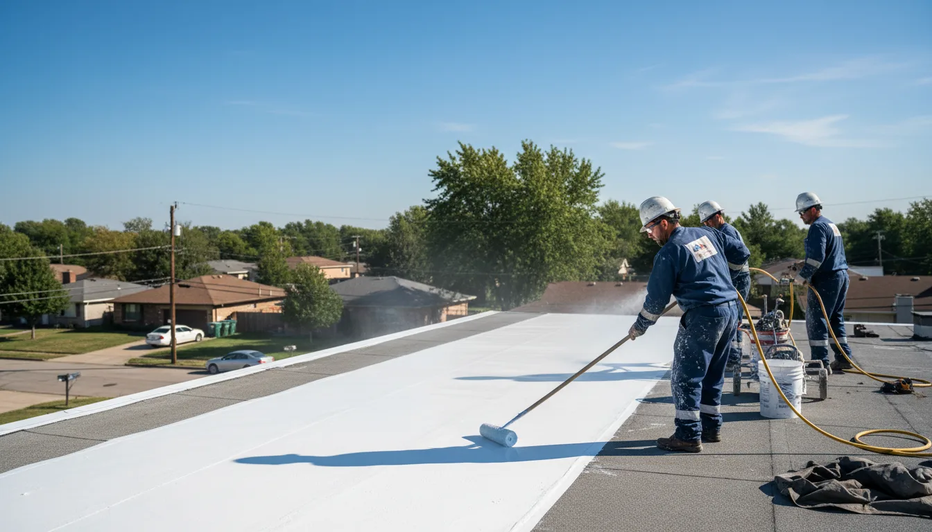 Commercial roof coating in Advance, IN near me